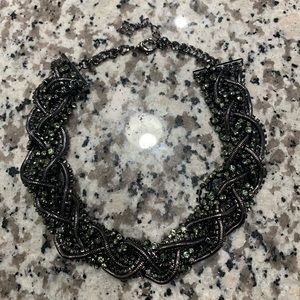 BCBGMAXAZRIA Black and Grey statement necklace
